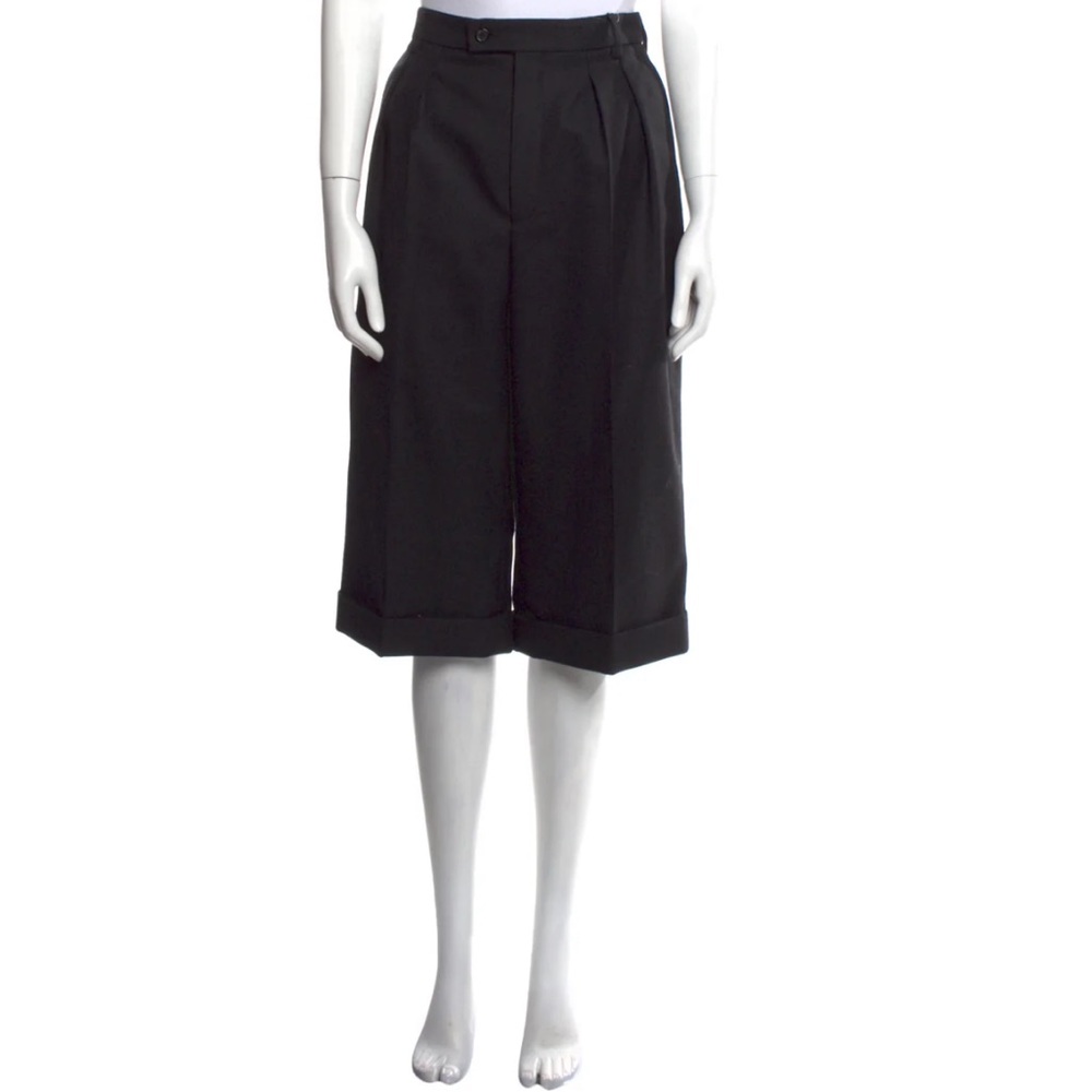 SAINT LAURENT Virgin Wool Wide Leg Capri w/ Tags